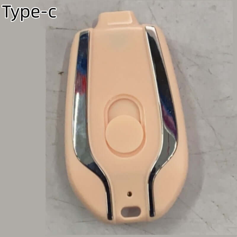 1500mAh Mini Power Emergency Pod Keychain Charger With Type-C Ultra-Compact Mini Battery Pack Fast Charging Backup Power Bank
